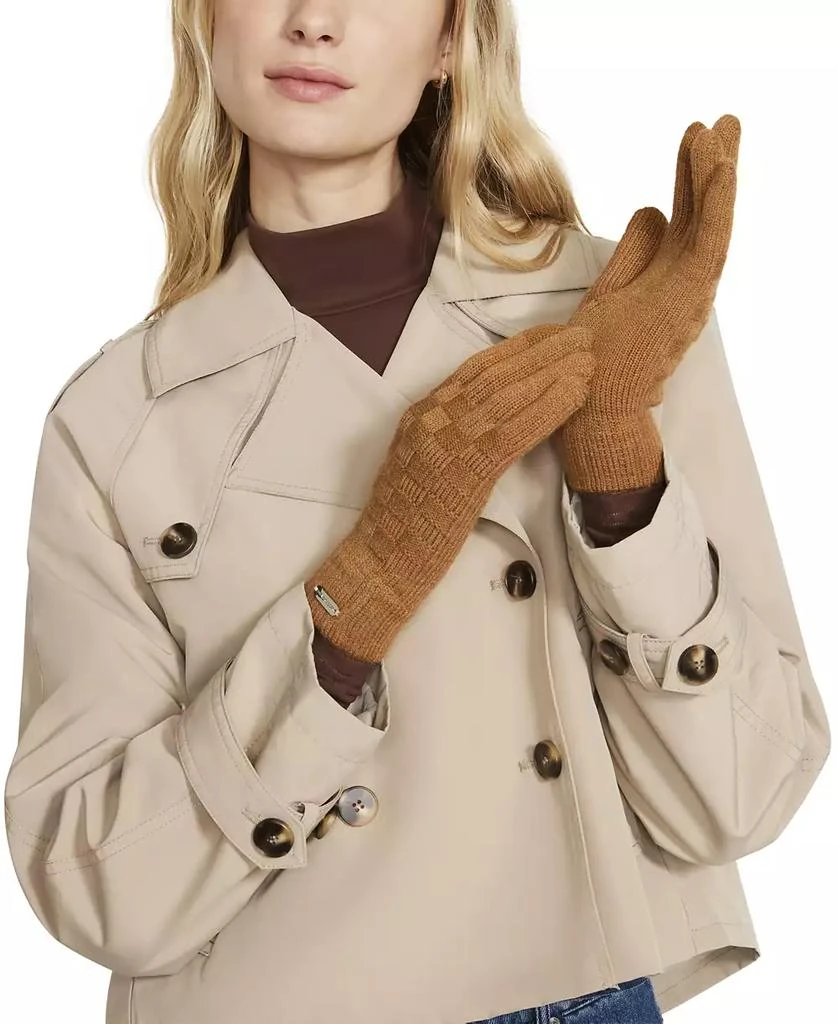 Steve Madden Women's 3-Pc. Basketweave Knit Gloves Boxed Gift Set 6