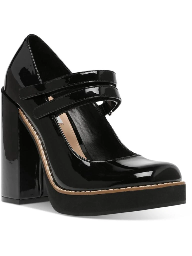 Steve Madden Twice Womens Patent Strappy Platform Heels 1