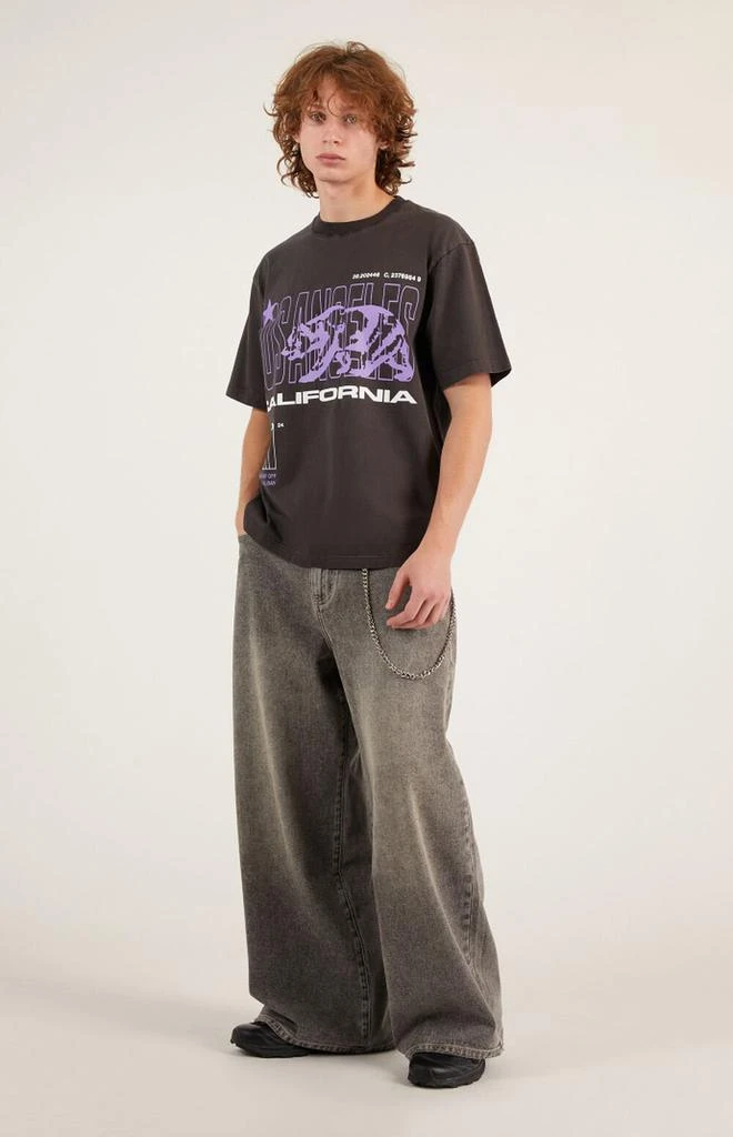 PacSun Ryder Chain Ultra Baggy Jeans Gray 1