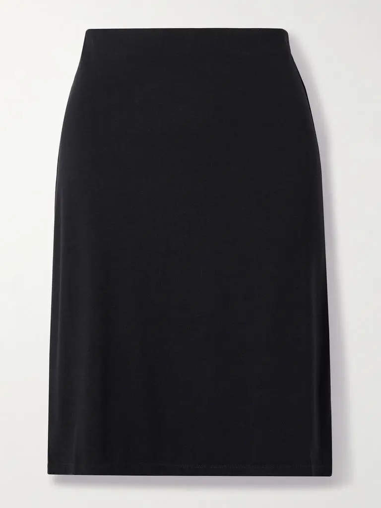 SKIMS Smooth Layers Jersey Skirt - Obsidian