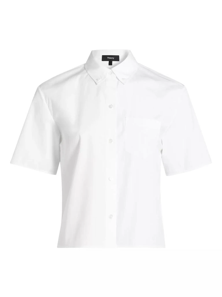 Theory Boxy Button-Down Oxford Shirt 1