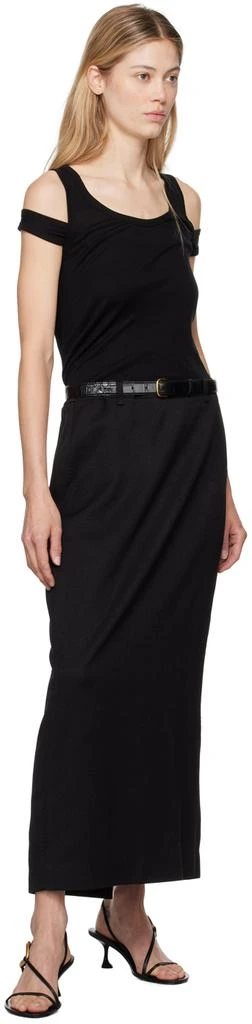 LE17SEPTEMBRE Black Belted Maxi Skirt 4