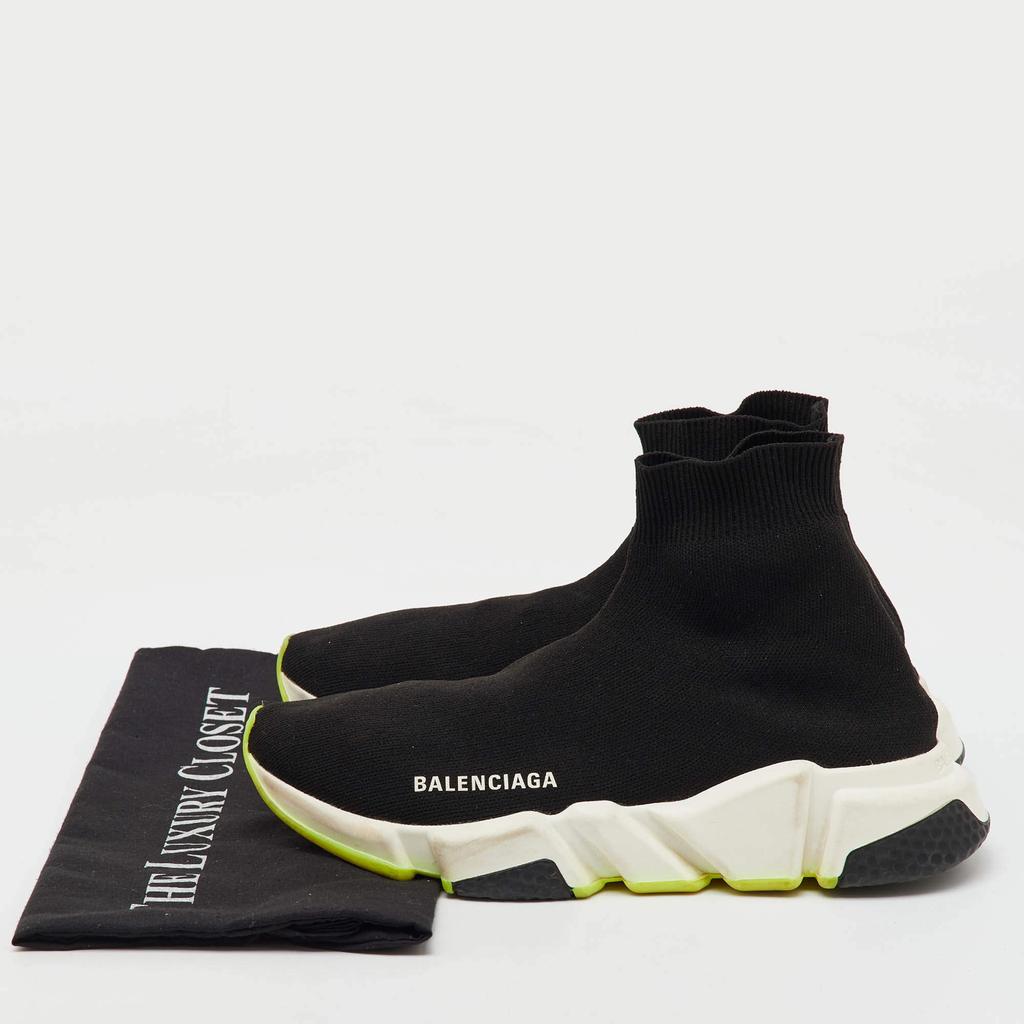 Balenciaga Balenciaga Black Knit Fabric Speed Trainer Slip