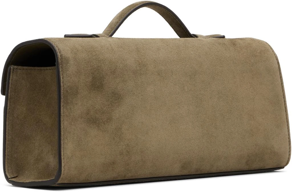 SAVETTE Taupe Slim Symmetry Pochette Bag 3