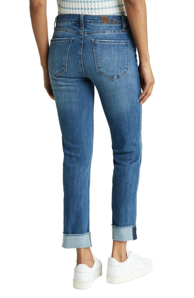 KUT from the Kloth Asher Cuffed Ankle Straight Leg Jeans 2