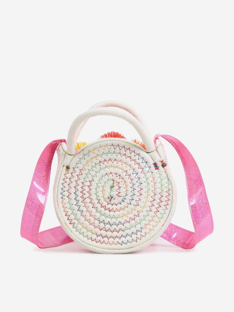 Billieblush Girls Glitter and Pom Pom Bag in Multicolour (15cm)
