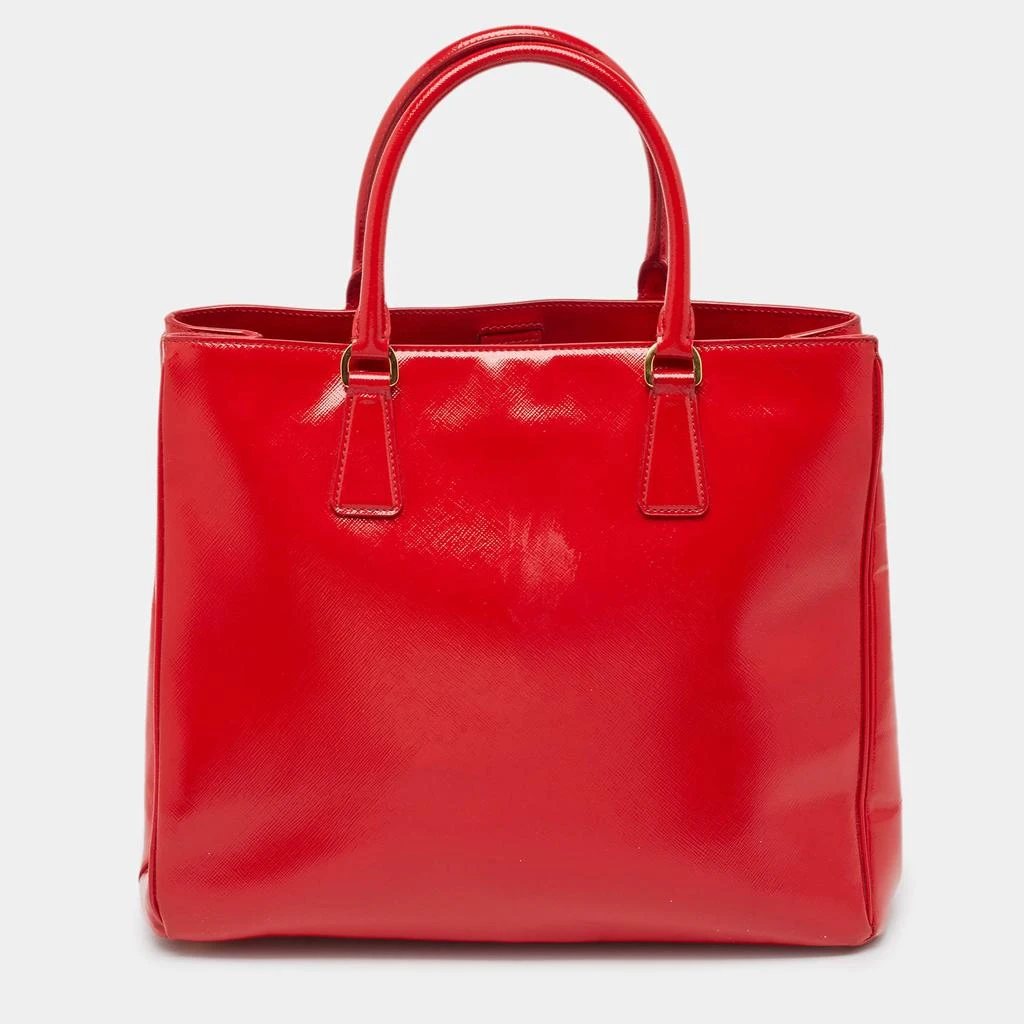 Prada Prada Red Saffiano Vernice Leather Galleria Tote 5