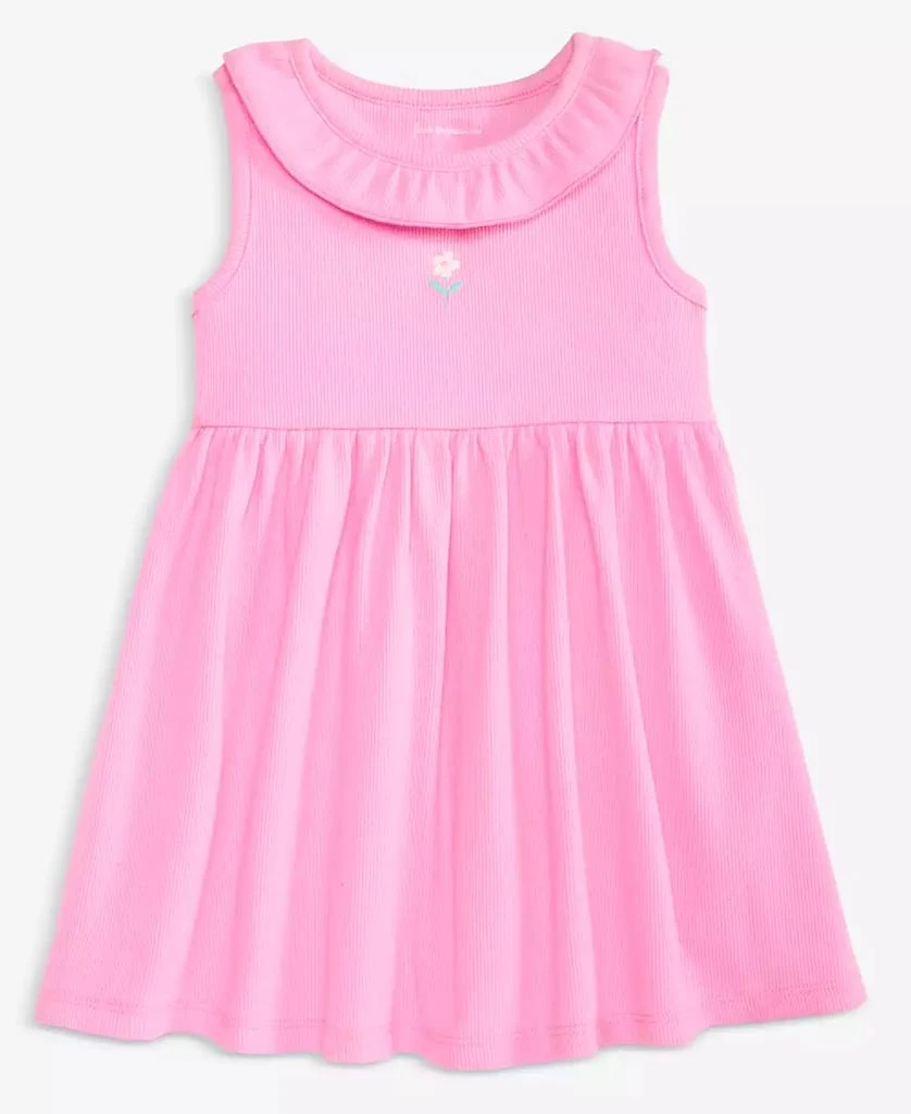 First Impressions Baby Girls
 0M-24M Mix and Match Daisy-Embroidered Ribbed Dress, Macy
s Exclusive
