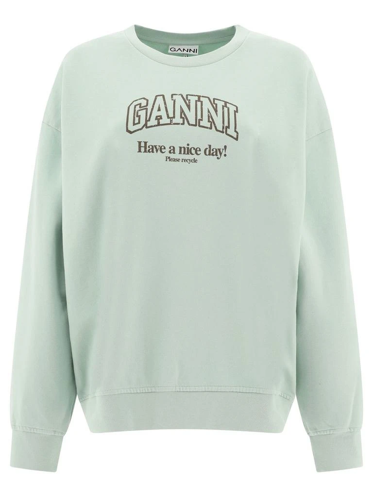 Ganni "HAVE A NICE DAY!" SWEATSHIRT 1