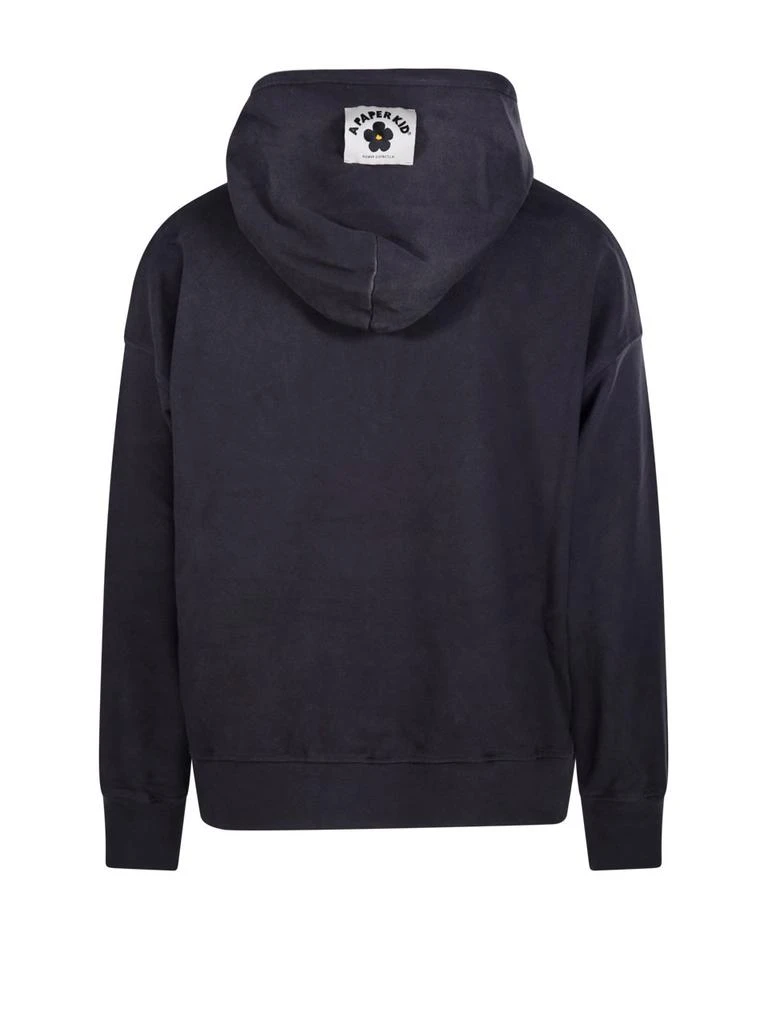 A Paper Kid A Paper Kid Logo-Embroidered Hoodie 2