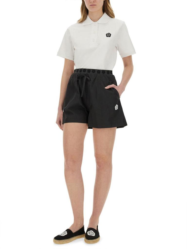 KENZO BOKE FLOWER 2.0 ポロシャツ Boke Flower 2.0' エンブロイダリー オーガニックコットン ポロ