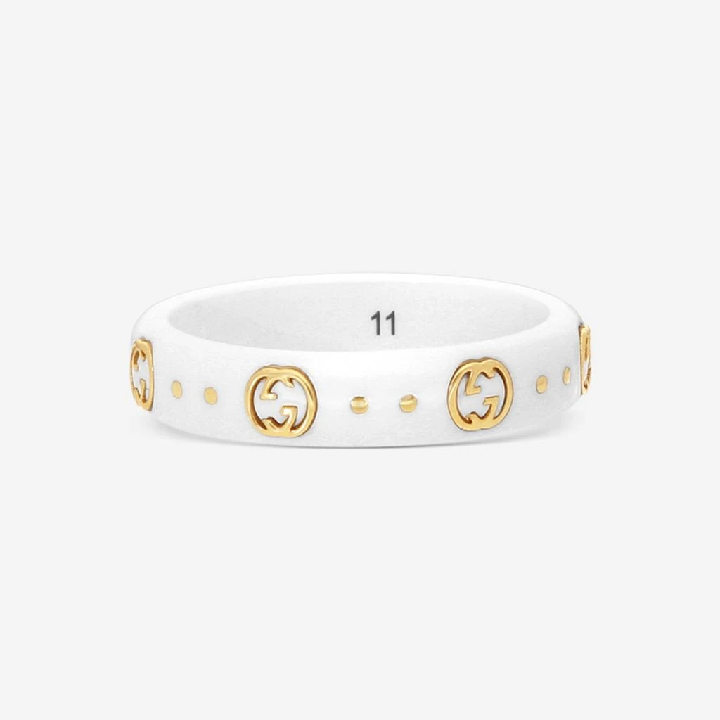 Gucci Gucci Icon 18K Yellow Gold & Zirconia Band Ring YBC679262002011 3