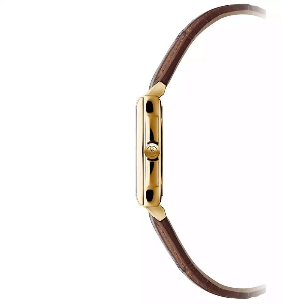 Raymond Weil Women
s Swiss Toccata Brown Leather Strap Watch 22.6x28.1mm 2