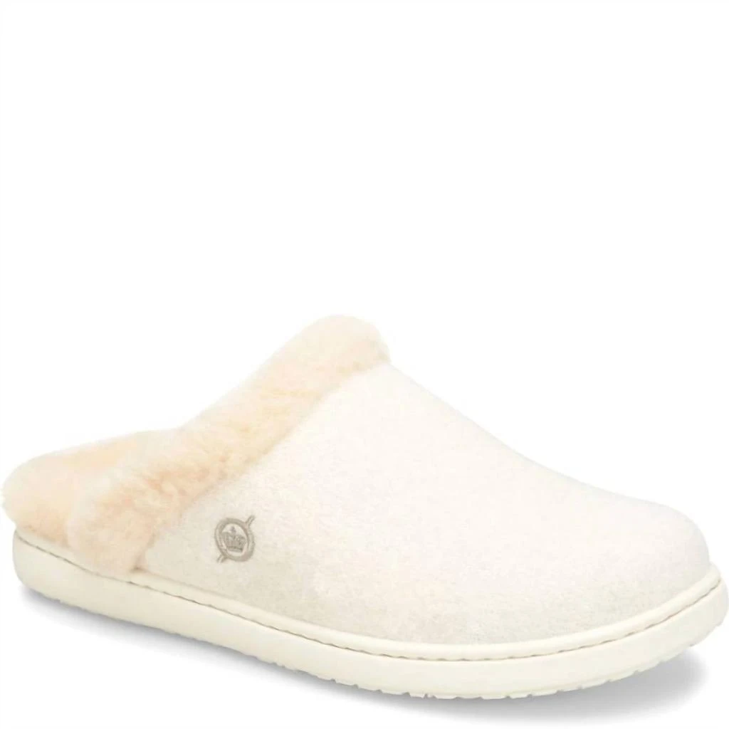 Born Women's Zoe Slip-On Shoes In White 1