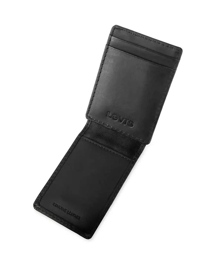 Levi's Men's RFID Genuine Leather Front Pocket Wallet 2