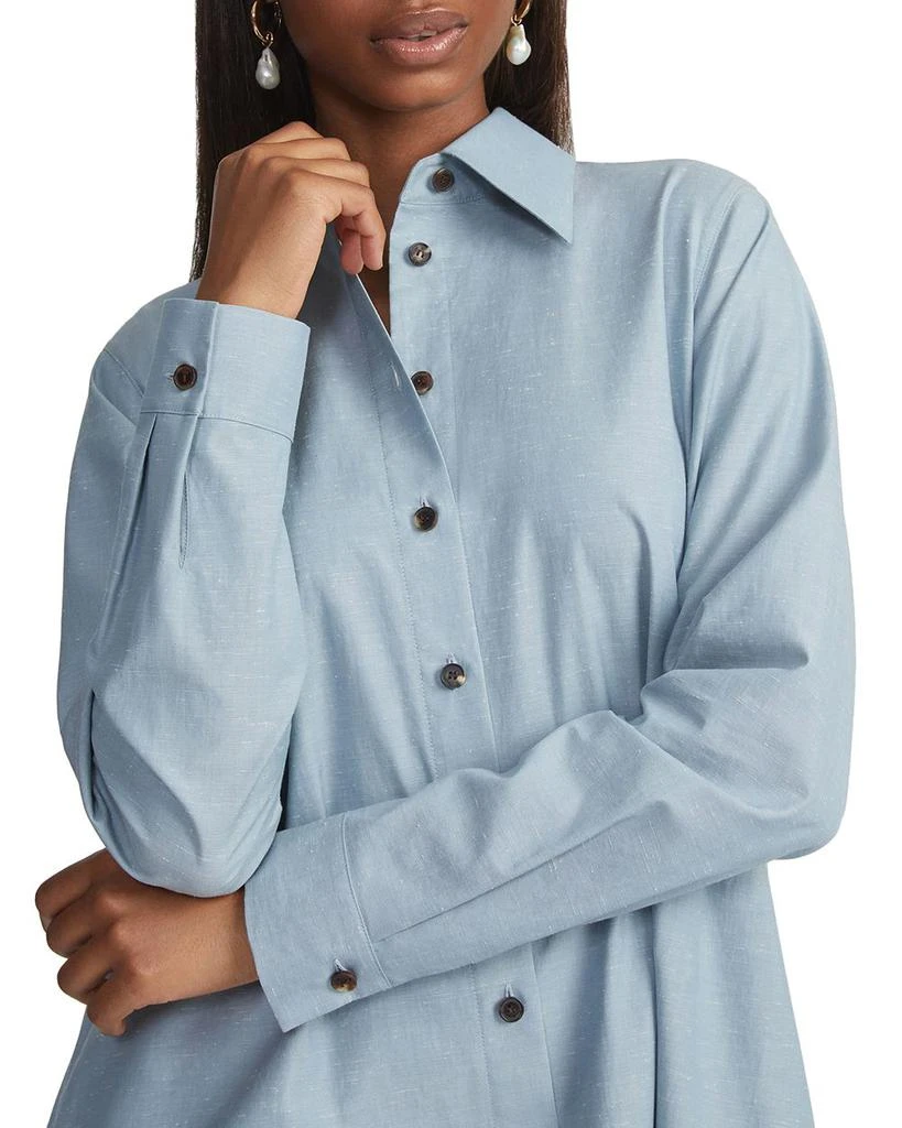 Lafayette 148 New York Flounce Hem Shirt Dress 3