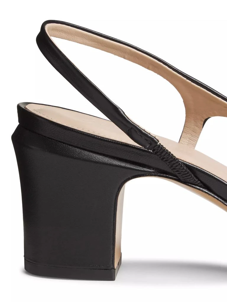 Saks Fifth Avenue COLLECTION 60MM Leather Slingback Pumps 5