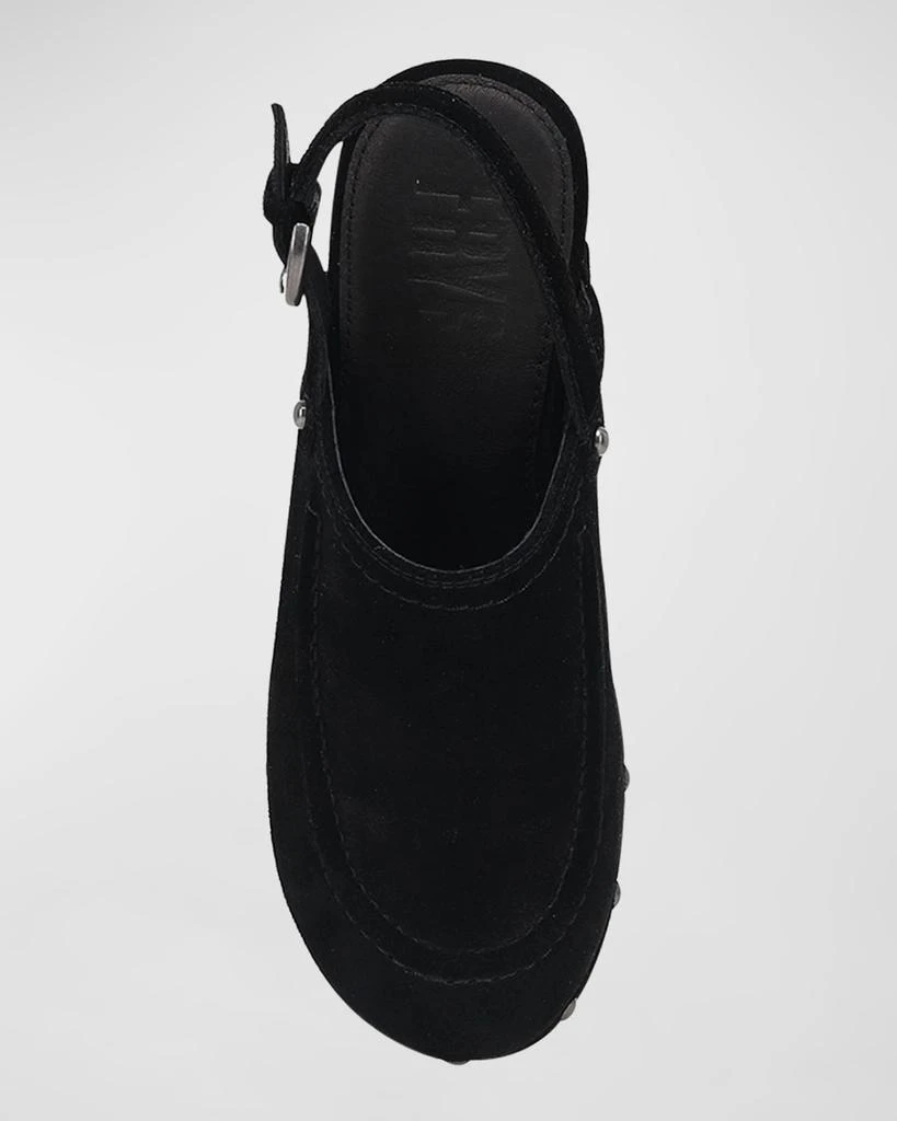 Frye Jessica Suede Slingback Clogs 3