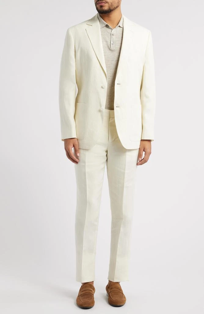 Nordstrom Henrik Trim Fit Solid Italian Linen Suit Separate Jacket 7