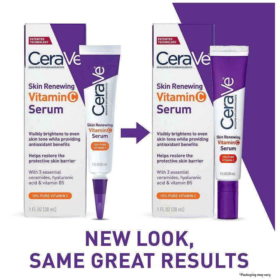 CeraVe Vitamin C Face Serum, Skin Brightening Serum with Hyaluronic Acid 7