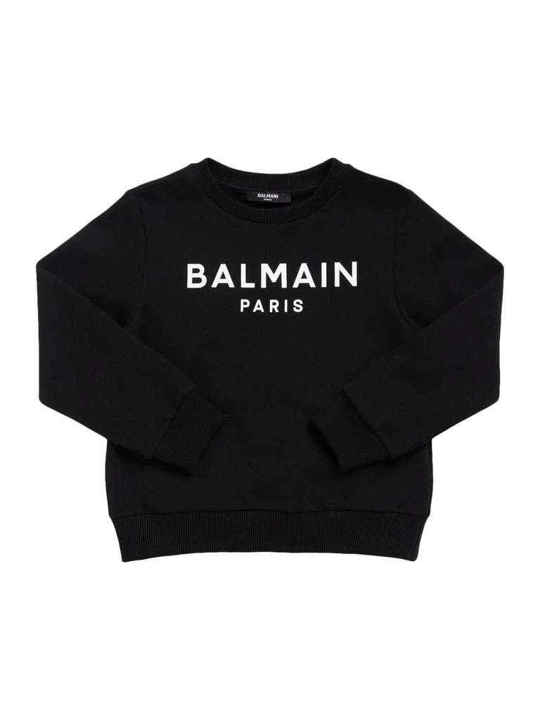 Balmain Printed Cotton Sweatshirt 1