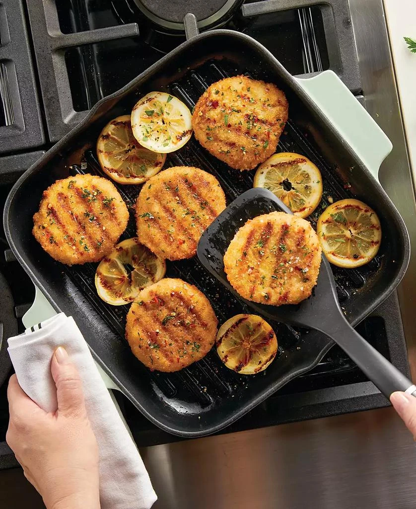 KitchenAid Enameled Cast Iron, 11" Square Grill Roasting Pan 5