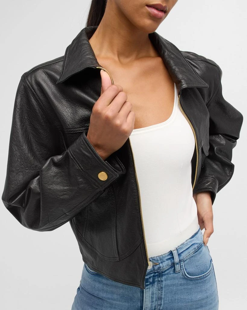 FRAME Leather Heart Jacket 7