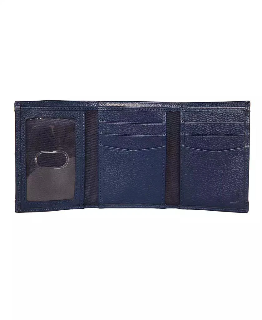 Nautica Men's Logo Rubber Leather Trifold Wallet 3