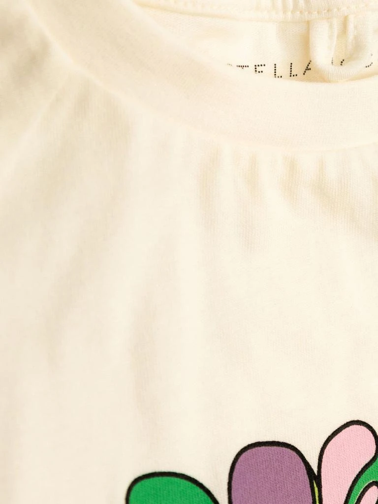 Stella McCartney Kids Stella McCartney Girls Logo Print T-Shirt in Ivory 5