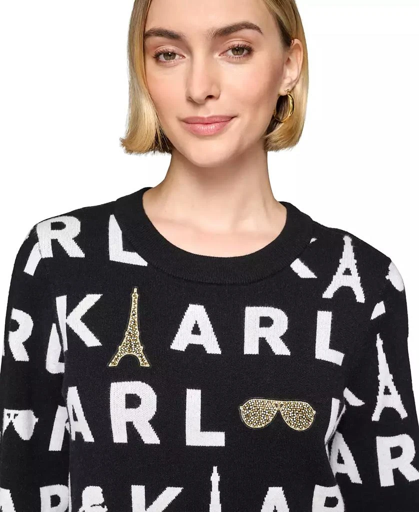 Karl Lagerfeld Paris Women's Embellished Sweater 4