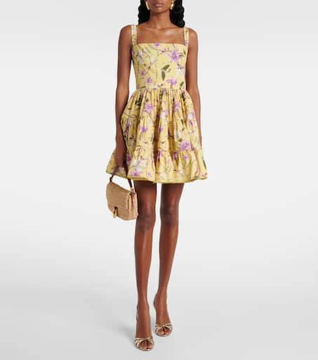 Agua by Agua Bendita Lima printed cotton minidress 2
