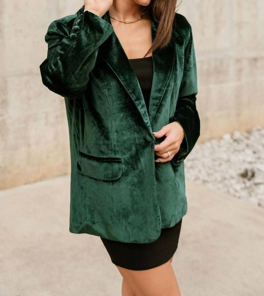 Her Entire Name Says Grace Her Entire Name Says Grace - Juliana Velvet Blazer 5