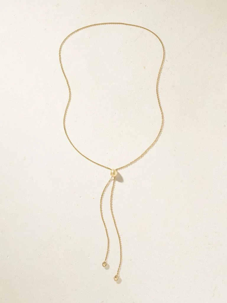 Octavia Elizabeth Coast Lariat 18k 黄金钻石项链 1