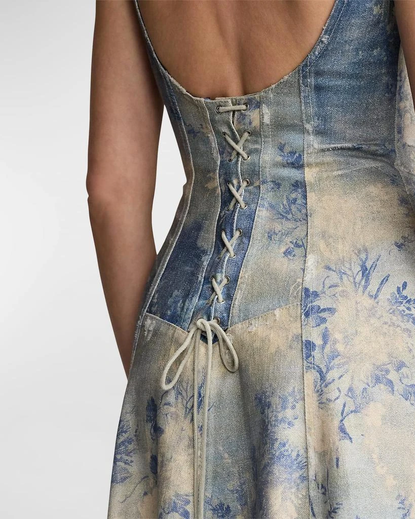 Ralph Lauren Tarian Denim Sleeveless Day Dress 5