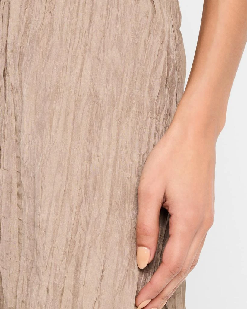 Eileen Fisher Petite A-Line Crushed Silk Midi Skirt 4