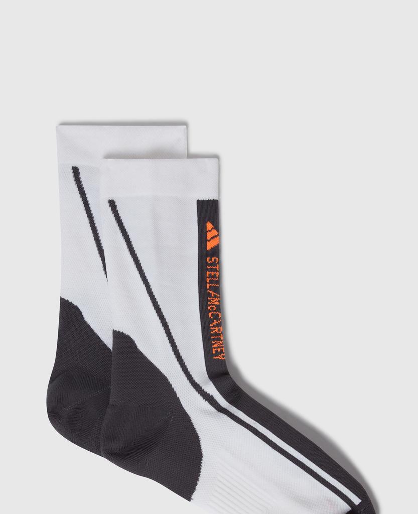 Stella McCartney Stella McCartney - Crew Socks, Woman, White/Black/Apsior Red, Size: XS