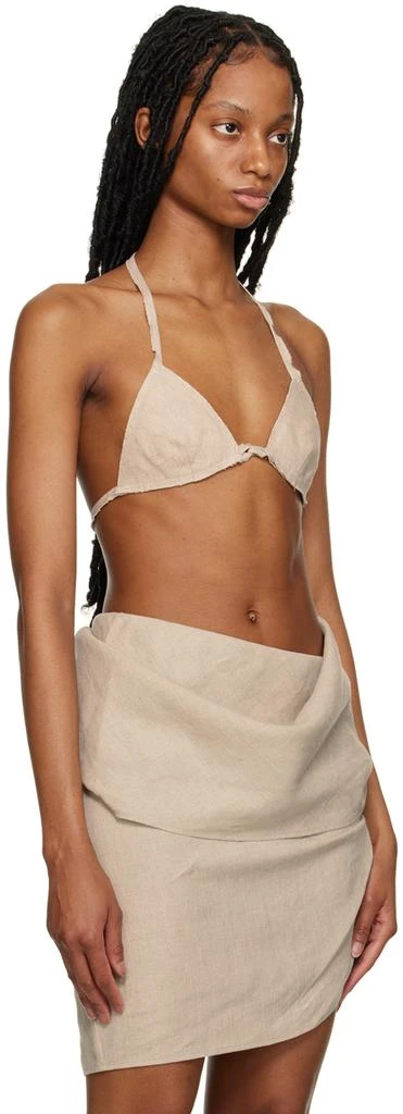 Subtle Le Nguyen Beige Seashell Bralette 2
