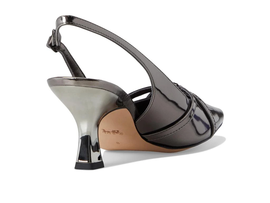 Coach Rowyn Metallic Leather Slingback 5