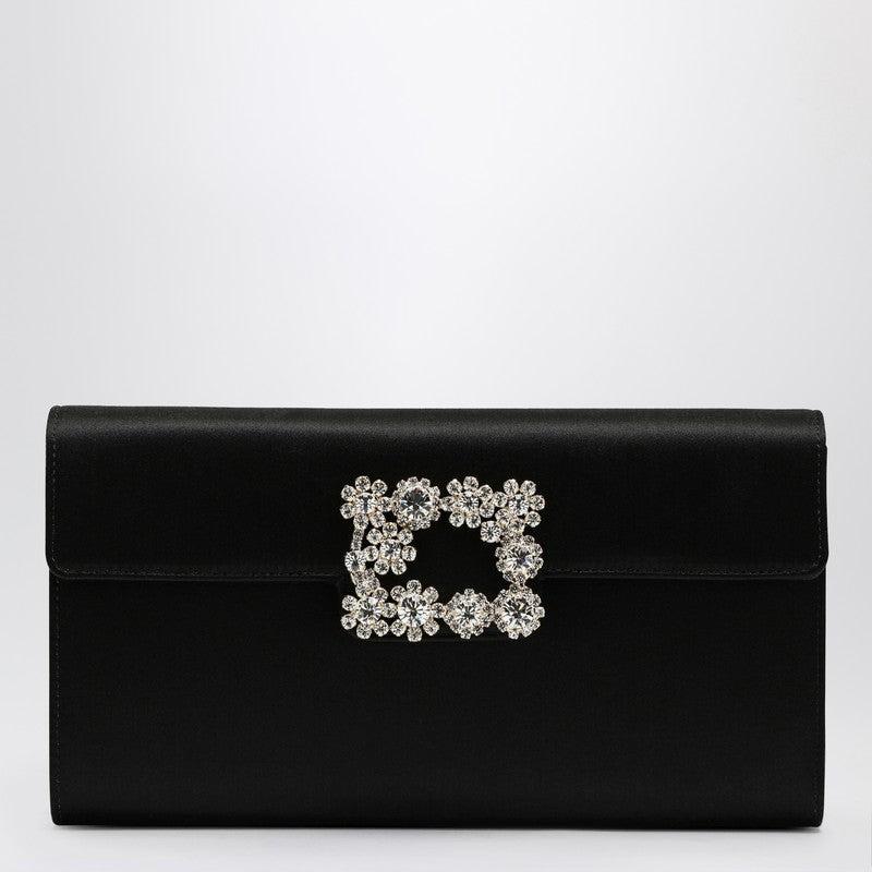 Roger Vivier Women's Satin Clutch Bag With Buckle