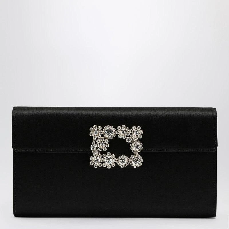Roger Vivier Women's Satin Clutch Bag With Buckle 1
