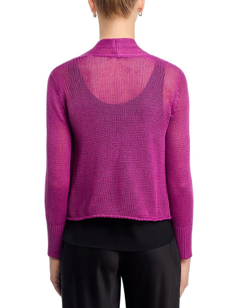Eileen Fisher Open Front Cropped Cardigan Sweater 3
