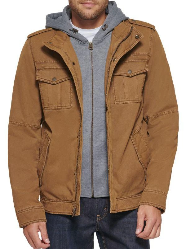 Levi's Faux Shearling Lined Bib Utility Jacket 1