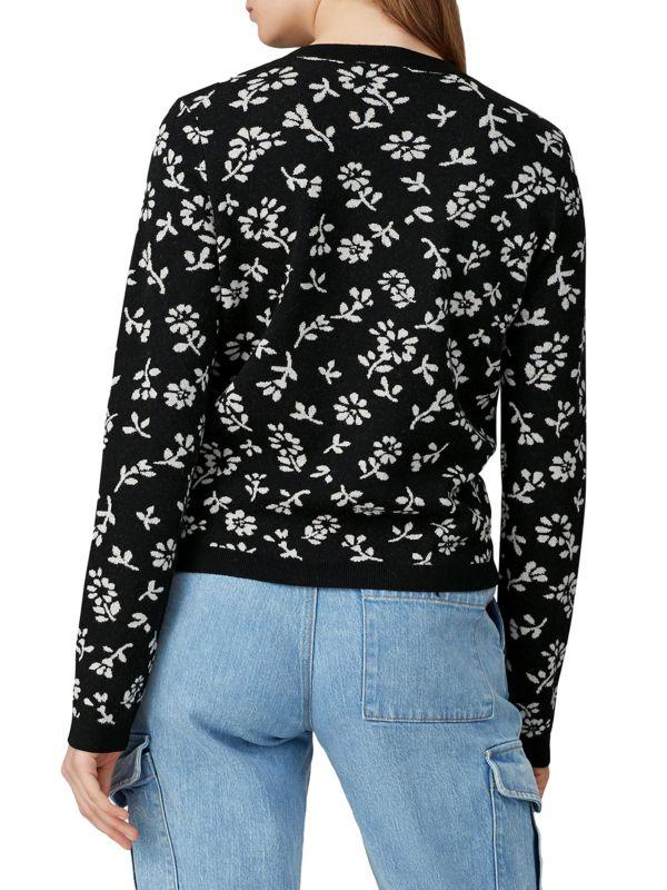 Sandy Liang Floral Merino Wool Sweater