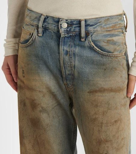 Acne Studios Penicillin distressed wide-leg jeans 4