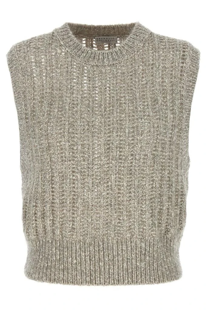 Brunello Cucinelli Brunello Cucinelli Knitted Sleeveless Jumper from Cettire