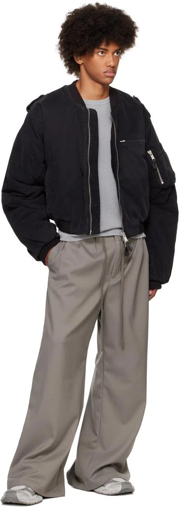 Entire Studios Black A-4 Bomber Jacket 4