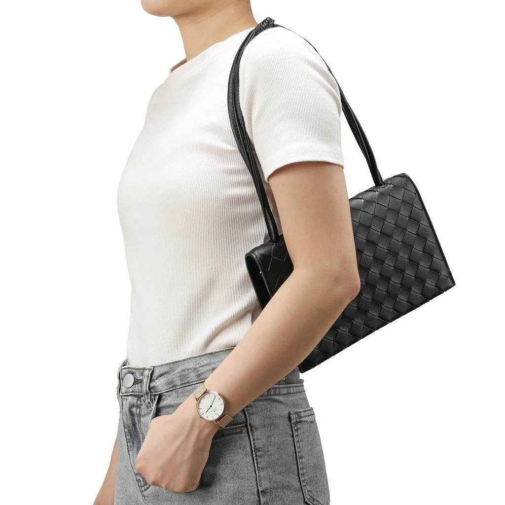 Tiffany & Fred Paris Tiffany & Fred  Woven Leather Shoulder Bag/ Clutch 3