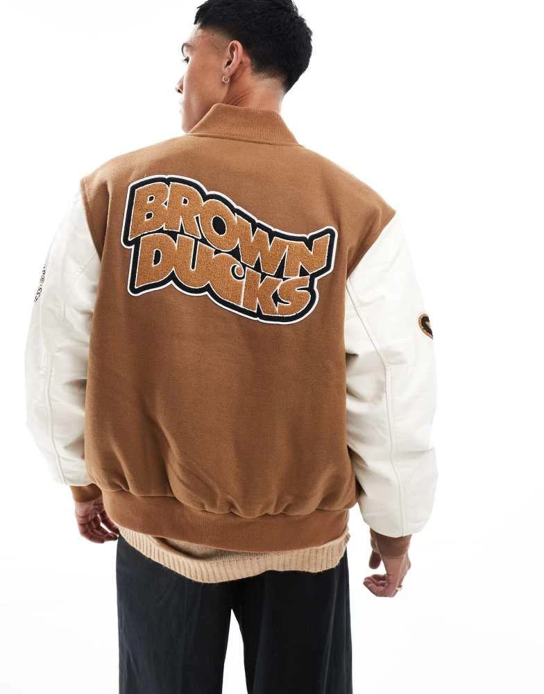 Carhartt WIP Carhartt WIP ducks bomber jacket in brown 4