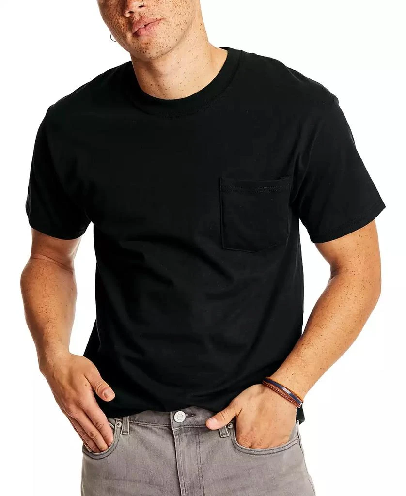 Hanes Beefy-T Unisex Pocket T-Shirt, 2-Pack 1