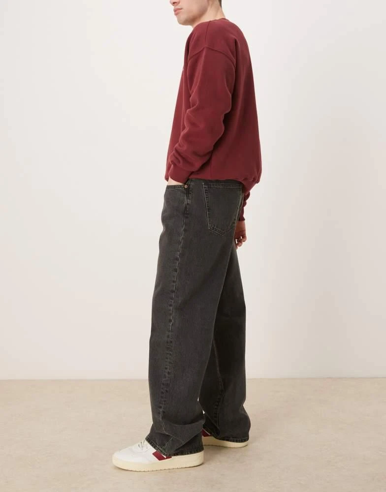 Abercrombie & Fitch Abercrombie & Fitch baggy jeans in washed black 3
